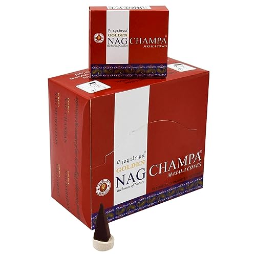 Golden Nag Champa Räucherkegel incense cones 12x10 Stück=120 Golden Nag Champa Räucherkegel incense cones 12x10 Stück=120 von Vijayshree