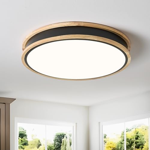 Vikaey Led Deckenleuchte,Deckenlampe Moderne Led Schwarz,40cm Lampe Holz Für Wohnzimmer Schlafzimmer Büro Küche Kinderzimmer Flur,36W,4000K Vikaey Led Deckenleuchte,Deckenlampe Moderne Led Schwarz,40cm Lampe Holz Für Wohnzimmer Schlafzimmer Büro Küche Kinderzimmer Flur,36W,4000K von Vikaey