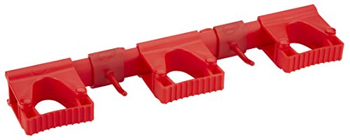 Vikan Hygienisches Hi-Flex Wandhalterungssystem, rot von Vikan