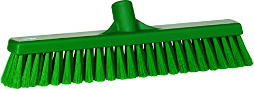Vikan 31792 Fine Sweep Floor Broom Head, Polypropylene Block, 16-1/2" Polyester Bristle, Green von Vikan