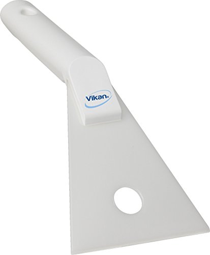 Vikan 40555 Kunststoffhandschaber mit Nylonblatt, 80 mm, Weiß von Vikan