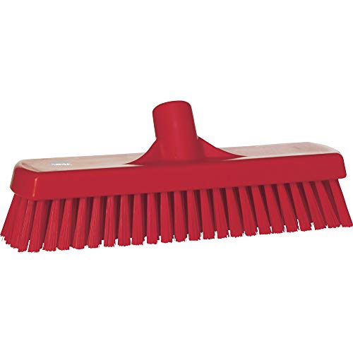 Vikan 70604 Deck Scrub, 11-3/4" Polyester Bristle, Red von Vikan