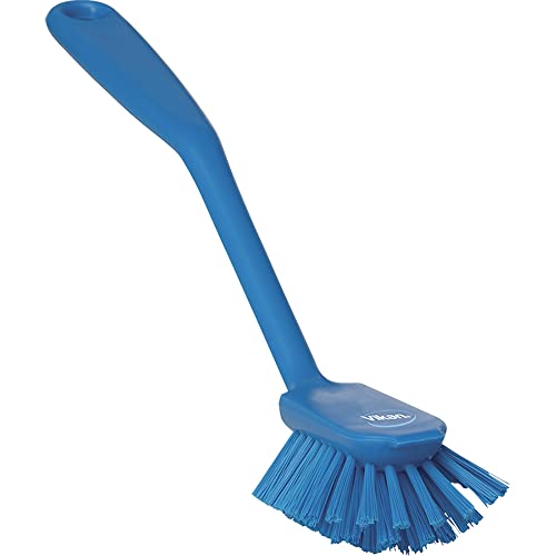 Vikan 42373 Dish Brush with Scraping Edge, Blue, Medium, 280 mm Length, 60 mm Width, 55 mm Height von Vikan
