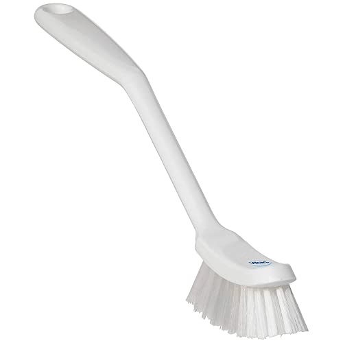 Vikan Brush,Dish,Narrow Hand,Medium,11" x 1",White, 4287 von Vikan