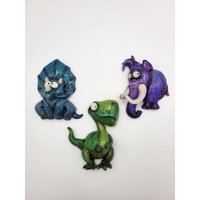Dinosaurier Magnet - Set, 3 Stk, Glow in The Dark von VikasCreativeWorld