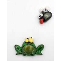 Magnetset Frosch Und Fliege, 2Er Set Magnetset Frosch Und Fliege, 2Er Set von VikasCreativeWorld