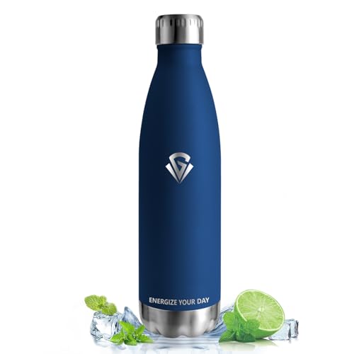 Vikastar Thermosflasche, 0.75l Auslaufsicher, Trinkflasche Edelstahl, BPA-Frei, Trinkflasche, Edelstahl Trinkflasche für Schule, Reisen, Outdoor, Dunkelblau Vikastar Thermosflasche, 0.75l Auslaufsicher, Trinkflasche Edelstahl, BPA-Frei, Trinkflasche, Edelstahl Trinkflasche für Schule, Reisen, Outdoor, Dunkelblau von Vikastar