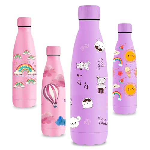 Vikastar Trinkflasche Edelstahl, 500ml, BPA-Frei Trinkflasche, 3D-Gedruckte Thermosflasche, Auslaufsicher Wasserflasche für Schule, Fahrrad, Camping, Fitness, Lila Bär Vikastar Trinkflasche Edelstahl, 500ml, BPA-Frei Trinkflasche, 3D-Gedruckte Thermosflasche, Auslaufsicher Wasserflasche für Schule, Fahrrad, Camping, Fitness, Lila Bär von Vikastar
