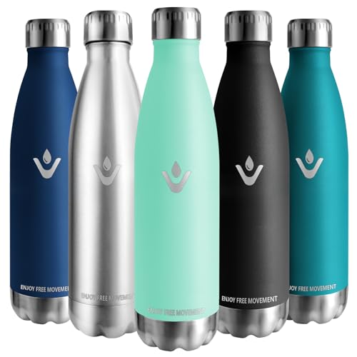 Vikaster Thermosflasche, 750ml Thermosflasche, BPA-frei Trinkflasche, Auslaufsicher Wasserflasche für Schule, Sport, Fahrrad, Camping, Fitness, Outdoor von Vikaster