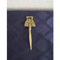Vintage Messing Briefumschlag Messer, Brieföffner von Vikella70