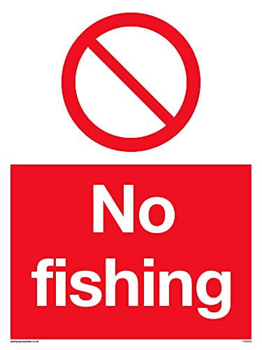 5er-Pack – No Fishing Schild – 150 x 200 mm – A5P von Viking Signs