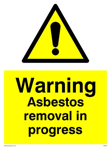 Asbest Removal In Progress-Schild, 150 x 200 mm, A5P, 5 Stück von Viking Signs