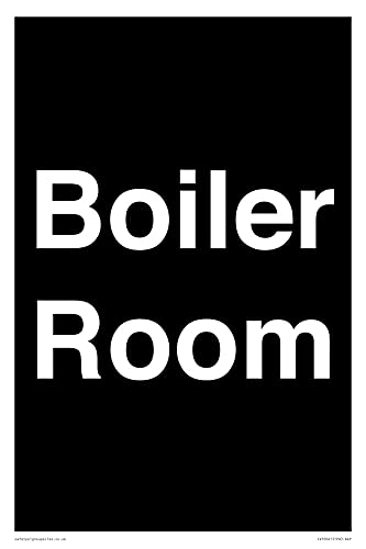 Boiler Room Schild – 200 x 300 mm – A4P von Viking Signs