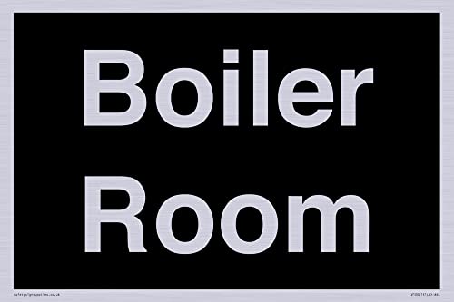 Boiler Room Schild – 300 x 200 mm – A4L von Viking Signs