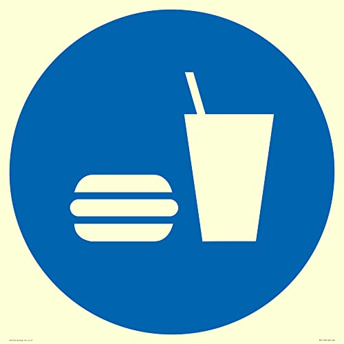 Custom Mandatory: Eat and Drink Schild – 600 x 600 mm – S60 Custom Mandatory: Eat and Drink Schild – 600 x 600 mm – S60 von Viking Signs