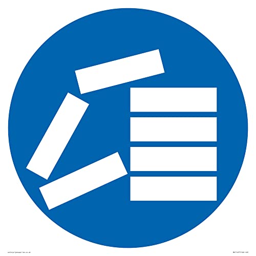 Custom Mandatory: Stack correctly Sign – 400 x 400 mm – S40 Custom Mandatory: Stack correctly Sign – 400 x 400 mm – S40 von Viking Signs