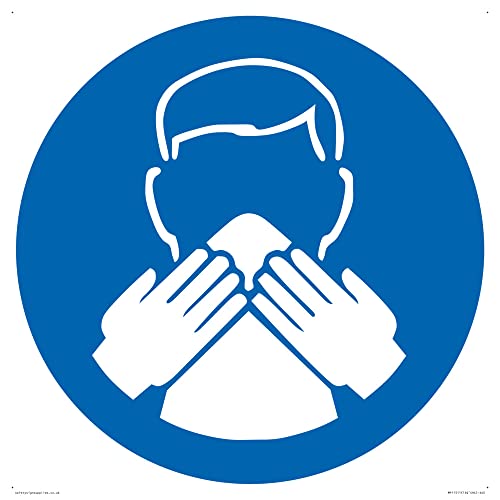 Custom Mandatory: Use a tissue Schild – 400 x 400 mm – S40 von Viking Signs