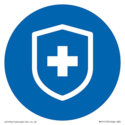 Custom Mandatory: Virus Immunity Schild – 85 x 85 mm – S85 von Viking Signs