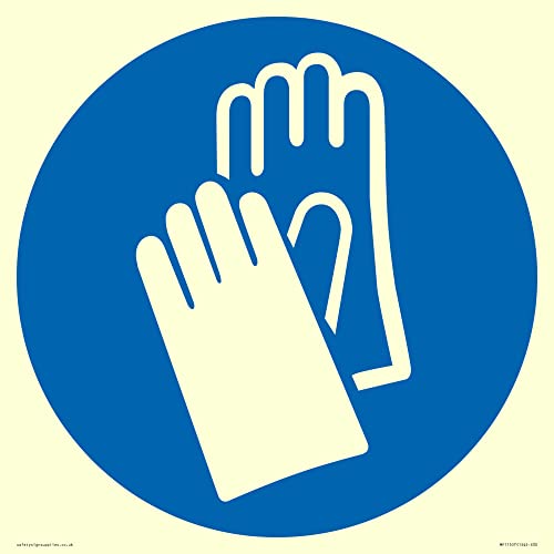 Custom Mandatory: Wear protective gloves Schild – 300 x 300 mm – S30 von Viking Signs