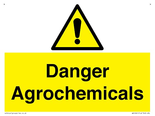 Danger Agrochemicals Schild – 200 x 150 mm – A5L von Viking Signs