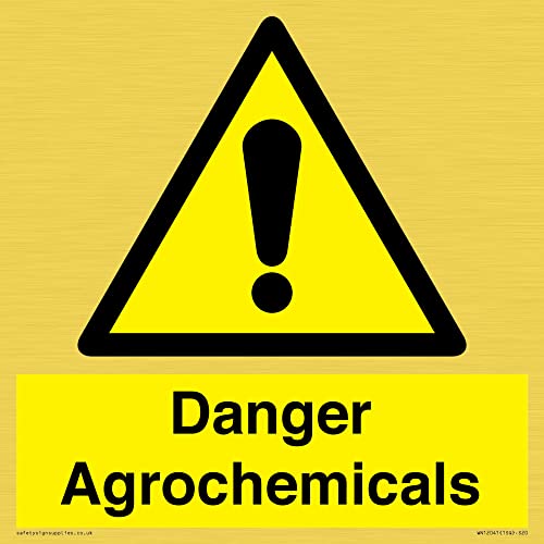 Danger Agrochemicals Schild – 200 x 200 mm – S20 von Viking Signs