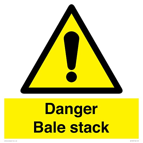 Danger Bale Stack Schild – 400 x 400 mm – S40 von Viking Signs
