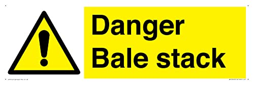 Danger Bale Stack Schild – 450 x 150 mm – L41 von Viking Signs