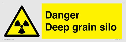 Danger Deep Grain Siloschild – 450 x 150 mm – L41 von Viking Signs