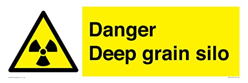 Danger Deep Grain Siloschild – 600 x 200 mm – L62 von Viking Signs