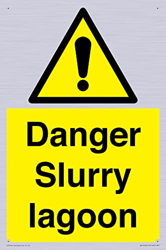 Danger Slurry Lagune Schild – 200 x 300 mm – A4P von Viking Signs