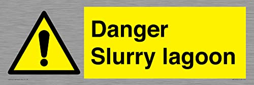 Danger Slurry Lagune Schild – 450 x 150 mm – L41 von Viking Signs