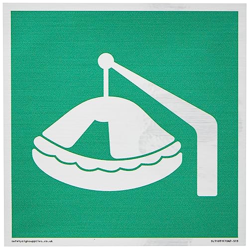 E039 Sicherheitszustand Davit Lifaft-Schild – 150 x 150 mm – S15 E039 Sicherheitszustand Davit Lifaft-Schild – 150 x 150 mm – S15 von Viking Signs