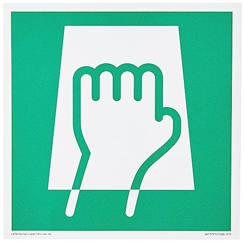 E906 Sicherheitszustand Push Pad to Open Schild – 150 x 150 mm – S15 von Viking Signs