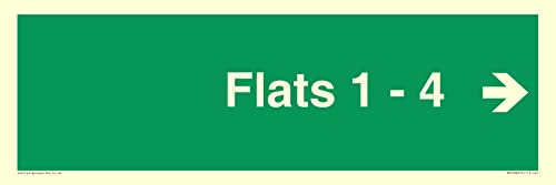 Flaches 1-4 Schild - L41 Flaches 1-4 Schild - L41 von Viking Signs
