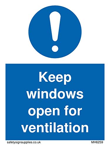 Halten Sie die Fenster zur Belüftung offen. von Viking Signs