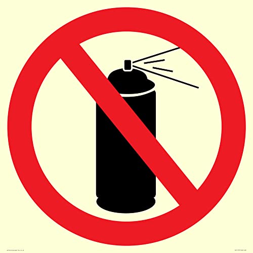 P906 Prohibition: No Aerosol Schild – 600 x 600 mm – S60 von Viking Signs