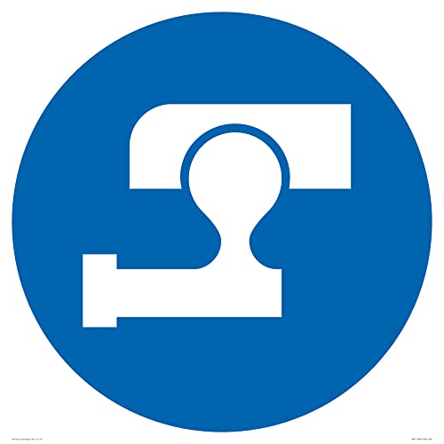 Pflicht: Sicherer Anhängerkupplungsschild – 600 x 600 mm – S60 von Viking Signs