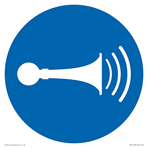 Pflicht: Sound Horn Schild – 200 x 200 mm – S20 Pflicht: Sound Horn Schild – 200 x 200 mm – S20 von Viking Signs