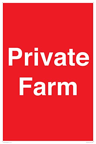 Private Farm Schild – 400 x 600 mm – A2P von Viking Signs