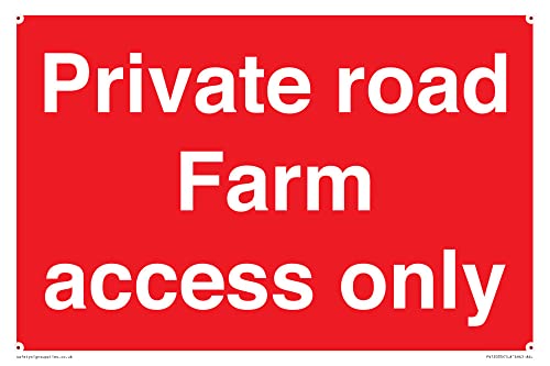 Private Road Farm Access Only Schild – 300 x 200 mm – A4L von Viking Signs