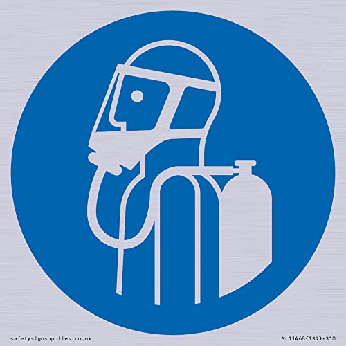 S10 Warnschild mit Aufschrift "Montage" (in englischer Sprache), 100 x 100 mm von Viking Signs