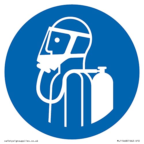 S10 Warnschild mit Aufschrift "Montage" (in englischer Sprache), 100 x 100 mm von Viking Signs