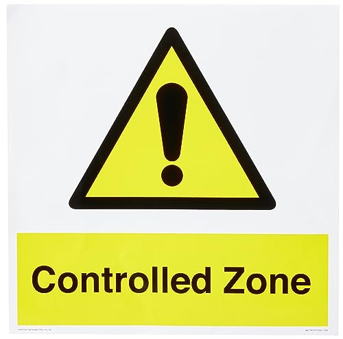 S30 Schild "Controlled Zone", 300 x 300 mm von Viking Signs