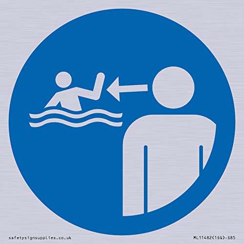 S85 Schild mit Aufschrift "Keep children under supervision in the aquatic environment", 85 x 85 mm S85 Schild mit Aufschrift "Keep children under supervision in the aquatic environment", 85 x 85 mm von Viking Signs