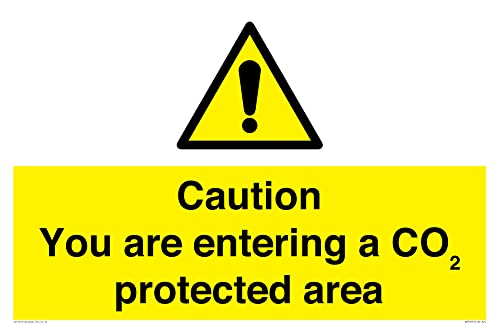 Schild "Caution you are entering a CO2 protected area", 600 x 400 mm, A2L Schild "Caution you are entering a CO2 protected area", 600 x 400 mm, A2L von Viking Signs