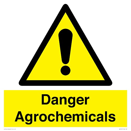 Schild "Danger Agrochemices", 400 x 400 mm, S40 von Viking Signs