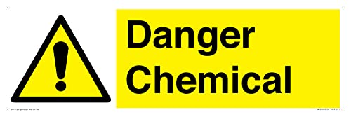 Schild "Danger Chemical", 450 x 150 mm, L41 von Viking Signs