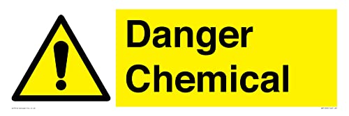 Schild "Danger Chemical", 600 x 200 mm, L62 von Viking Signs