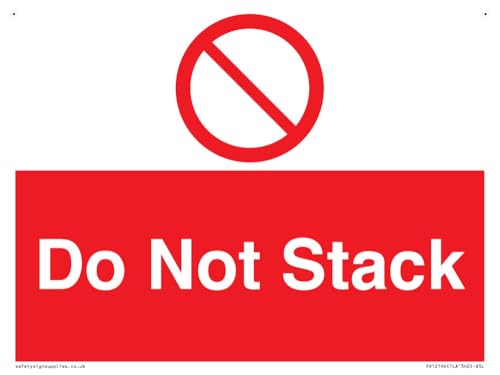 Schild "Do Not Stack", 200 x 150 mm, A5L von Viking Signs