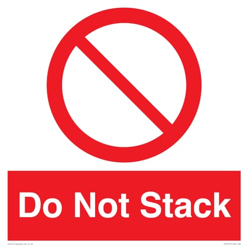 Schild "Do Not Stack", 300 x 300 mm, S30 von Viking Signs